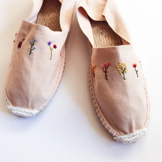 espadrilles brodées
