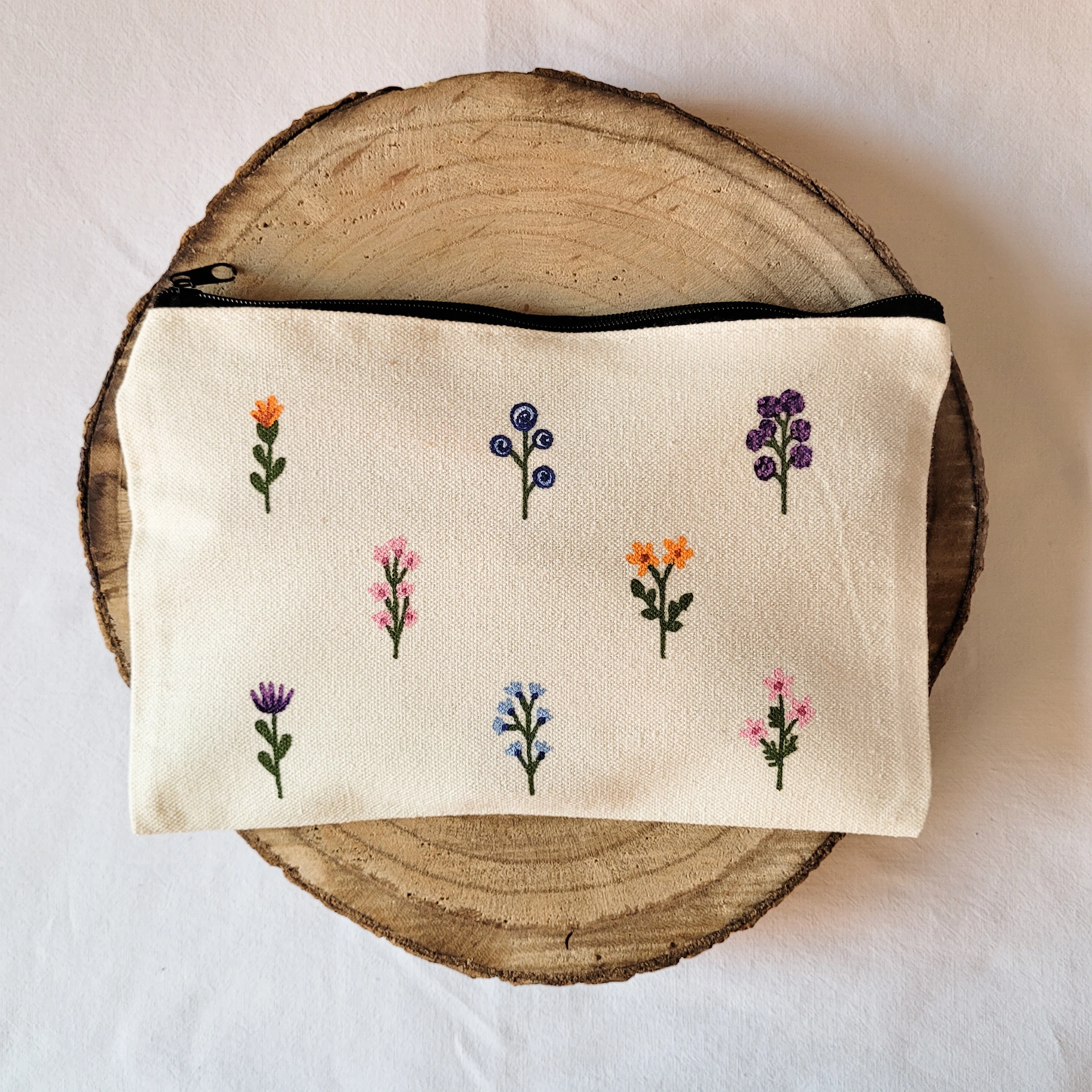 Pull brodé « Renard »